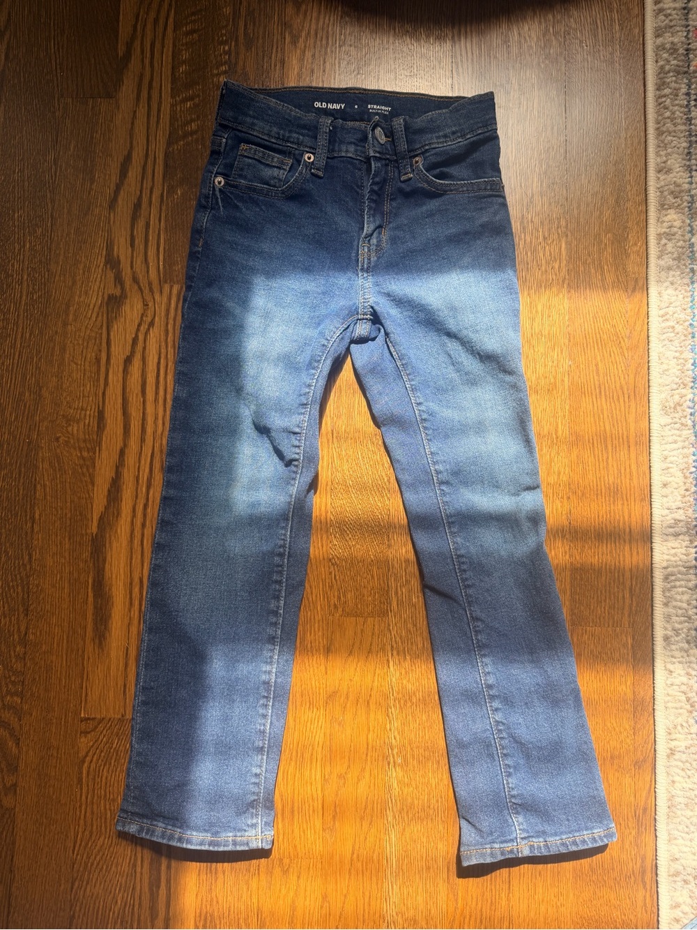 Old Navy Boys Medium Blue Built In Flex Straight-Leg Jeans